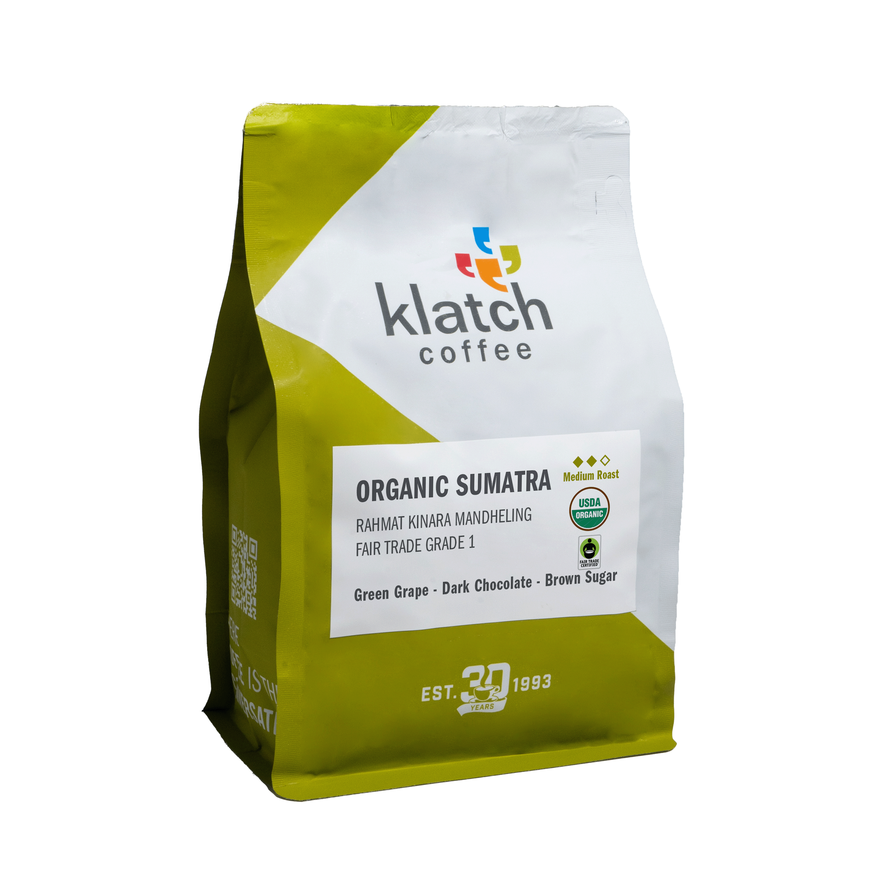 Organic Sumatra Rahmat Kinara Mandheling Fair Trade Grade 1